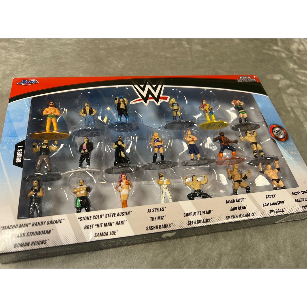 Jada Nano Metalfigs WWE Series 1 20-Pack Die-Cast Metal Figure Collector Set